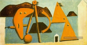 Baigneurs sur la plage 1928 cubisme Pablo Picasso Peinture à l'huile